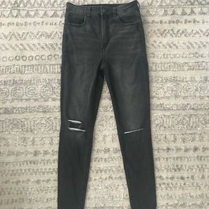 American Eagle Black High Waist Jeggings